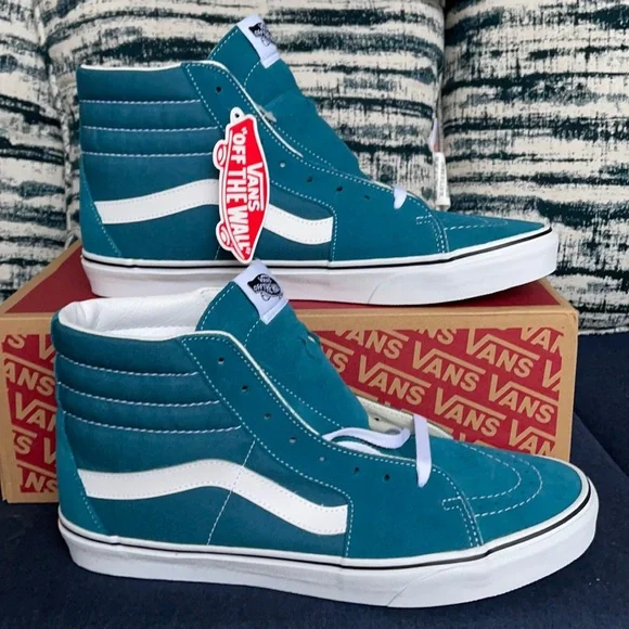 Vans Sk8-Hi Blue Coral/True White MENS - Picture 1 of 16